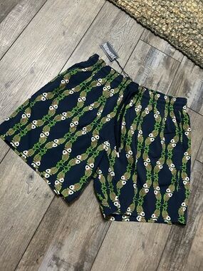 Vilebrequin Swim Shorts / Men’s / Moorise Navy & Green Fish NWT